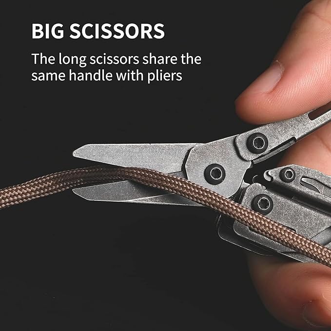 Nextool EDC Keychain Multitool, 10 in 1 Mini Pocket Knife Multi Tool with Needlenose Pliers, Scissors, Mini Useful Cool Gadgets for Men, Gifts For Dad Men Him Boyfriend-Dark