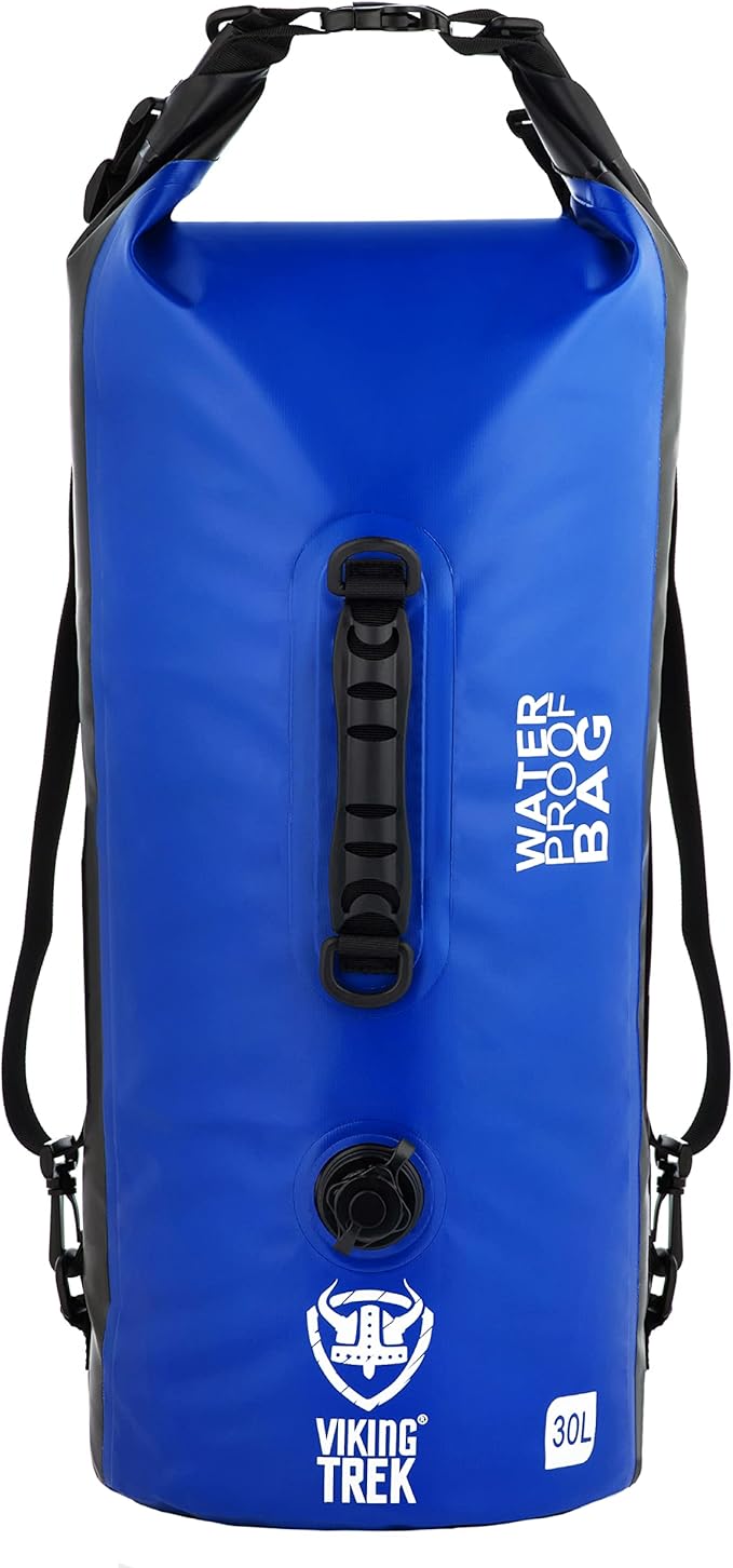 Waterproof Dry Bag - Dry Sack with Clipped Roll Top - Dry Compression - Keep Gear Safe & Dry for Camping, Boating, Tubing, Kayaking, Canoe, Rafting, Hiking, Sailing, Fishing, Scuba, etc.