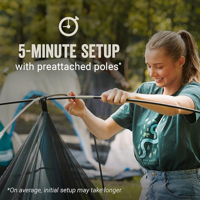 Coleman Skydome Camping Tent with Screened Porch & 5-Minute Setup, Weatherproof 4/6/8 Person Tent with Rainfly & Carry Bag, Made of PFAS-Free Materials