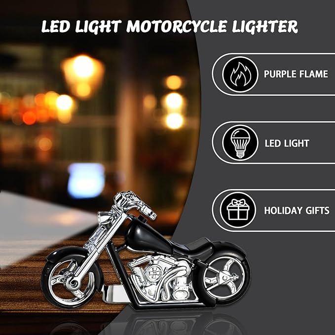 Funny Mini Car Lighter, Refillable Torch Lighter, Unique Gifts for Men Candle Lighter Camping Hiking Accessories Gear(No Butane Fuel) (#6)