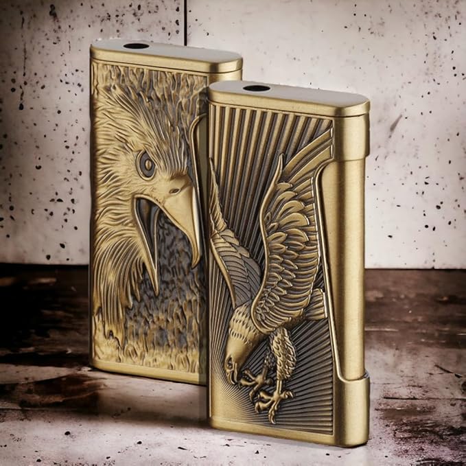 Eagle Lighter, Cool Lighter, Windproof Lighter, Soft Flame Lighter，Butane Torch Lighter, Men's Lighter, Unique Lighter Gift, Candles, Outdoor, Camping Accessories (No Butane Fuel) (Eagle)