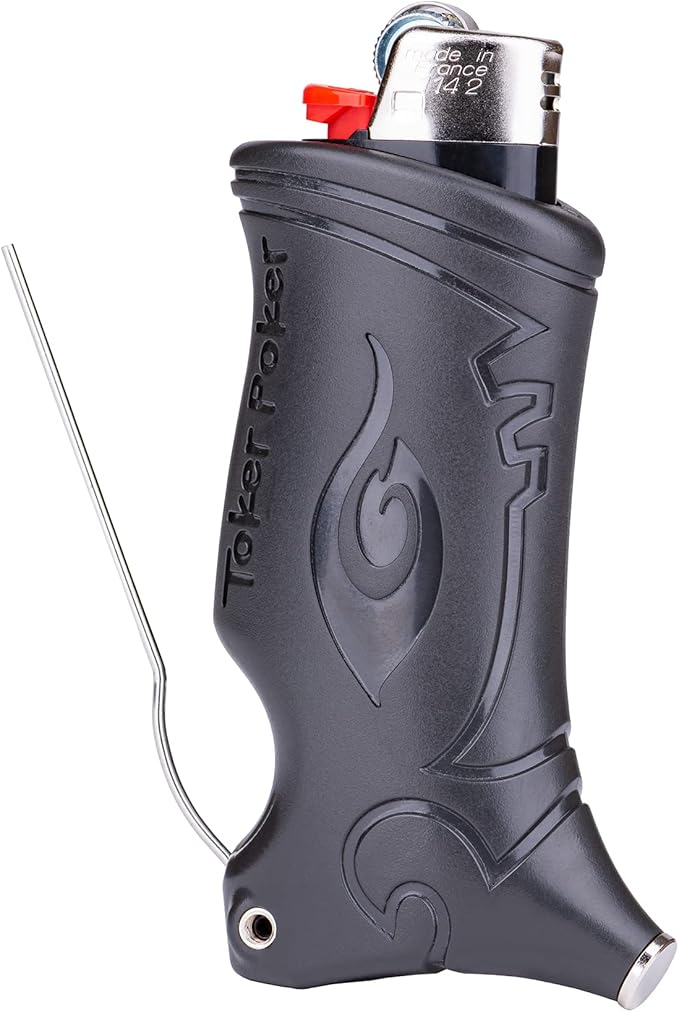 Toker Poker - Bic Lighter Case Multi Tool 2.0 - Black, All Inclusive Tool for Camping and Other
