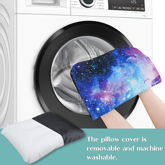 Inflatable Camping Pillow, Patterned Travel Backpacking Pillow, Lightweight & Portable Hiking Beach Pillow, Travel Camping Essential Accessories for Adult & Kids