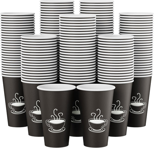 16 oz Paper Coffee cups, 210 Count, Disposable Drinking Cups for Parties, Office Use, and Everyday Needs
