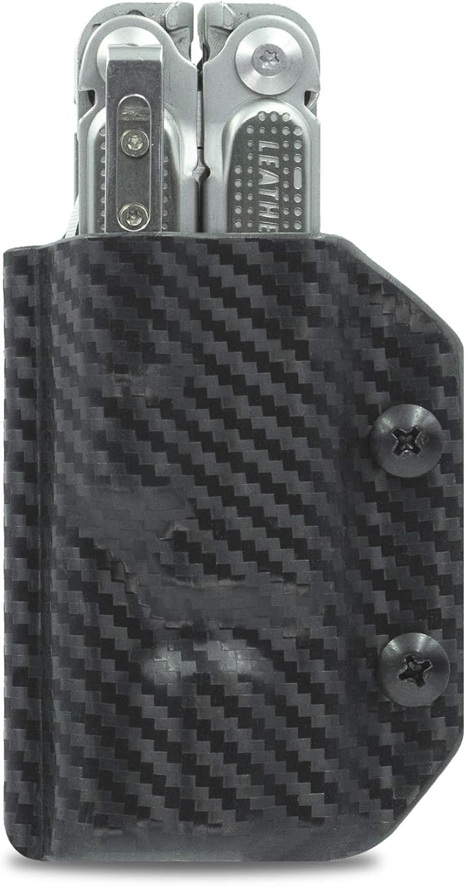 Clip & Carry Kydex Multitool Sheath for LEATHERMAN Free P4 - Made in USA (Multi-Tool not Included) EDC Multi Tool Holder Holster Cover