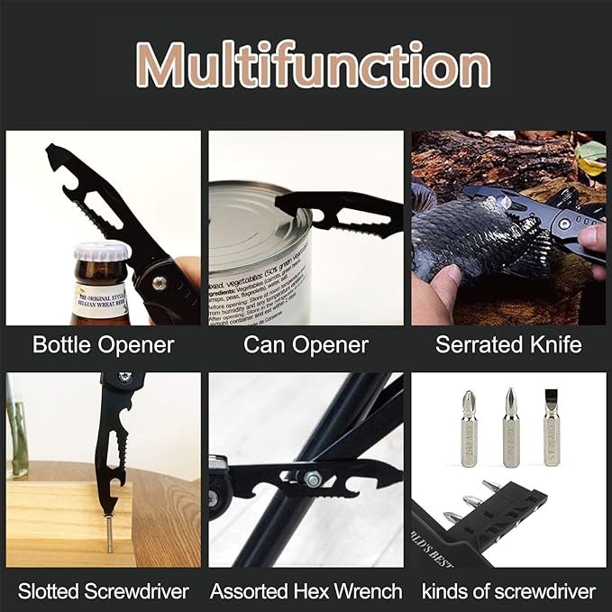 Gifts for Dad from Daughter Son,All in One Survival Tools Hammer Multitool Camping Accessories,Birthday Father's day Christmas Thanksgiving day Valentine's day Gift Ideas for Men Father Him,ATH-202