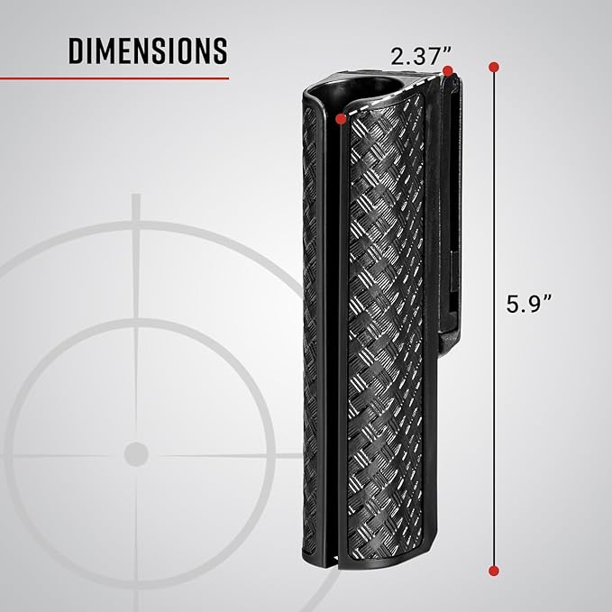 ASP SideBreak Scabbard Baton Holder for ASP F-Series Self-Defense Friction Baton, Holds Expandable Baton for Police, Law Enforcement, Security Guards