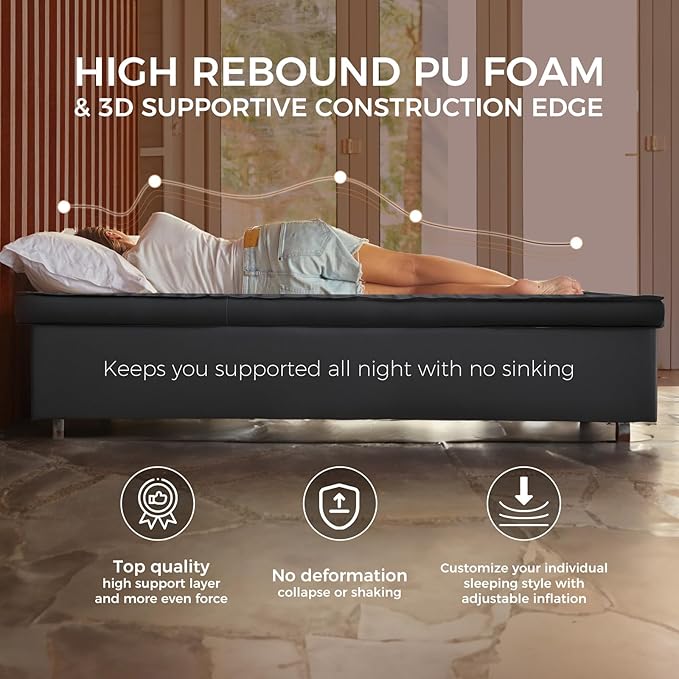 KingCamp Self Inflating Sleeping Pad for Camping Ultra Thick Double Single Foam Mattress High R Value Camping Air Pad Mat, Multi Colors & Sizes