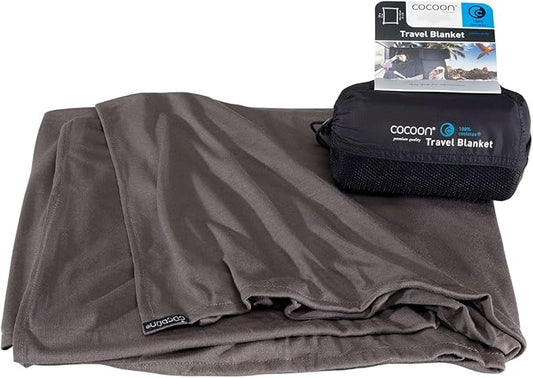 COCOON - Coolmax Travel Blanket | Compact Throw Blanket for Camping and Hiking | Fits in Backpack | Attaches to Luggage | Travel Essential | Fast Drying (Regular 70" x 55")