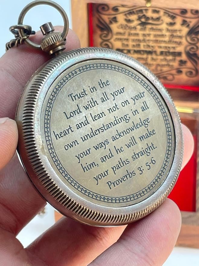 Nauticle Compass, Elegant Brass Compass with Engraved Pocket Sundial, Perfect Brass Decorative Objects, Timeless Navigation Perfect Brass Gifts for him.