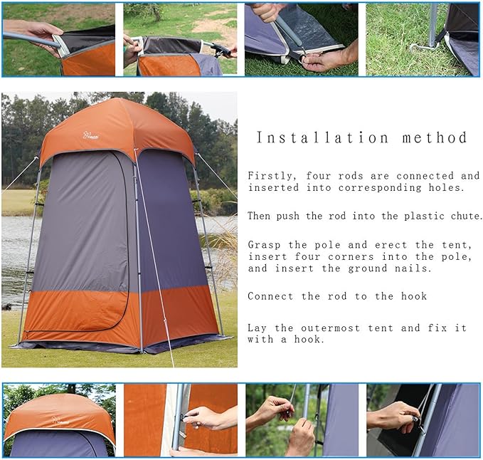 Outdoor Shower Tent Changing Room Privacy Portable Camping Shelters