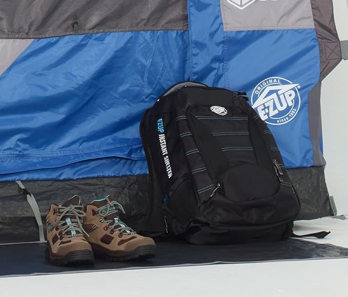 E-Z UP Camping Cube 6.4, Converts 10' Straight Leg Canopy into Camping Tent, Punch