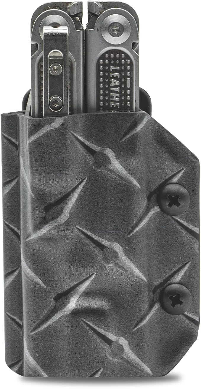 Clip & Carry Kydex Multitool Sheath for LEATHERMAN Free P4 - Made in USA (Multi-Tool not Included) EDC Multi Tool Holder Holster Cover