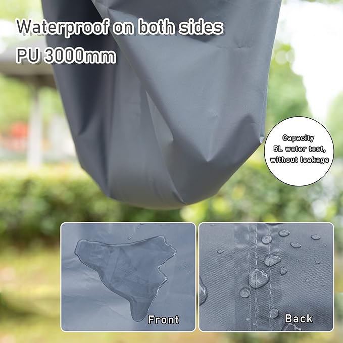 HIKEMAN Waterproof Tent Footprint Camping Tarp - Ultralight Tent Floor Saver,Multifunctional Tents Ground Sheet Mat with 4 Tent Stakes for Camping,Picnic,Hiking,Backpacking,Hammock,Beach