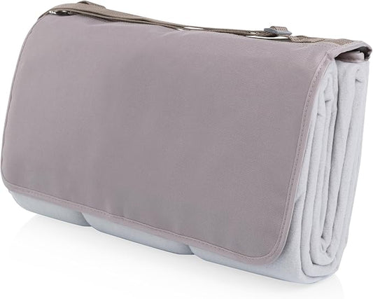 PICNIC TIME Blanket Tote XL Outdoor Picnic Blanket, Beach Blanket, Camping Blanket, (Greige)