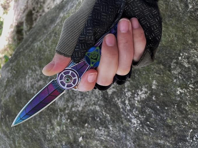 Folding Pocket Knife, Camping Folding Knife, Innovative Rotatable Folded Knife for Men and Women - Sharp Tactical Camping Survival Hiking Knife