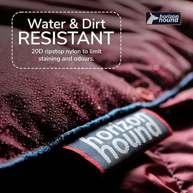 Horizon Hound Down Camping Blanket - Outdoor Travel Blanket | Sustainable Insulated Down | Lightweight & Warm Quilt for Camping, Stadium, Hiking & Festival | Water Resistant, Packable & Compact