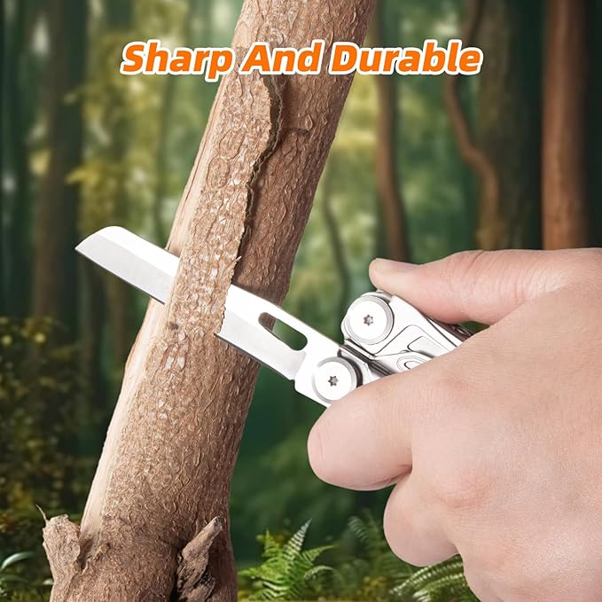 Multitool 26 in 1Multi tool Pliers with Screwdriver Sleeve Scissors Saw Stainless Steel Multitools Pocket Knife Apply to Survival Camping Hiking Gift for Men