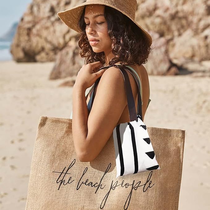 Large Beach Blanket for 1-4 Adults, 78''×86'' Waterproof Sandproof Beach Blankets with 4 Stakes & 4 Corner Pockets, Polyester Lightweight Foldable Outdoor Picnic Mat for Travel, Camping, Hiking