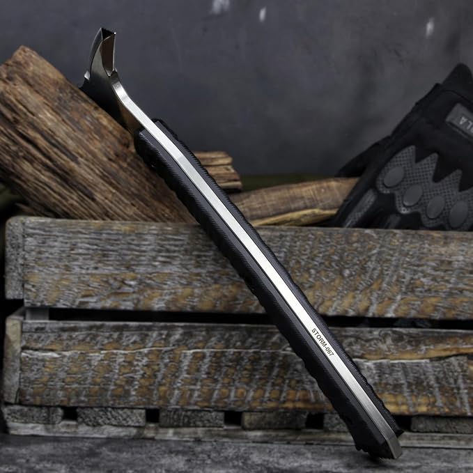 Storm Tactical Tomahawk - Multi-Tool Hammer Head Survival Axe with Hammer - Tactical Gear with Included K-Sheath and Straps (White)