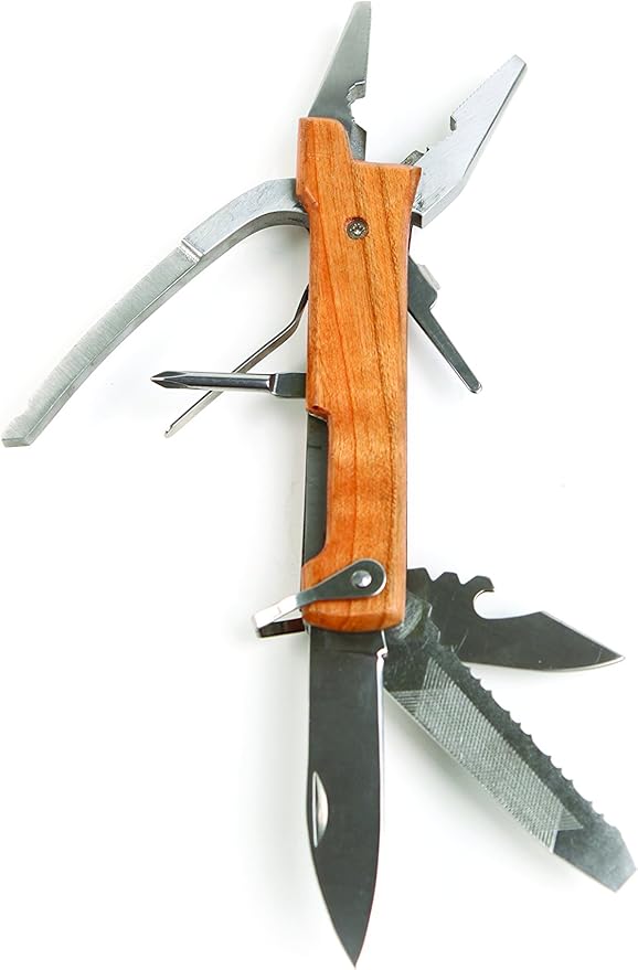 Kikkerland CD504 Wooden Plier Multi-Tool