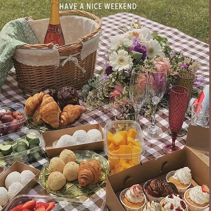 K Y KANGYUN Beach Blanket Outdoor Picnic Blanket Mat 80"x60" Extra Large Waterproof Sand Proof Camping Blanket Lightweight Folding Portable Travel Blanket for Family Park Beach Grass (Brown)