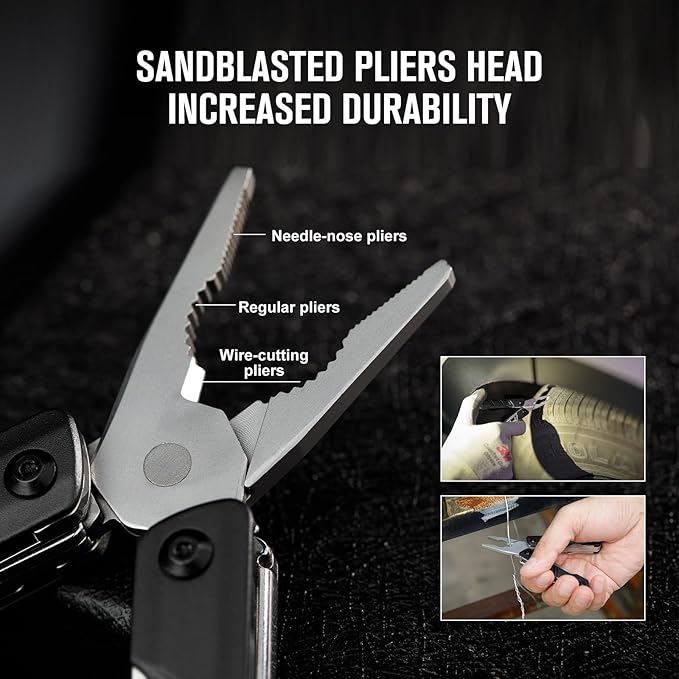 OKNIFE Otacle P1 11-in-1 Multi-Plier, Lightweight Multitool Pliers with Scissors, Bottle Opener and Screwdriver, EDC Gear with Lanyard Hole