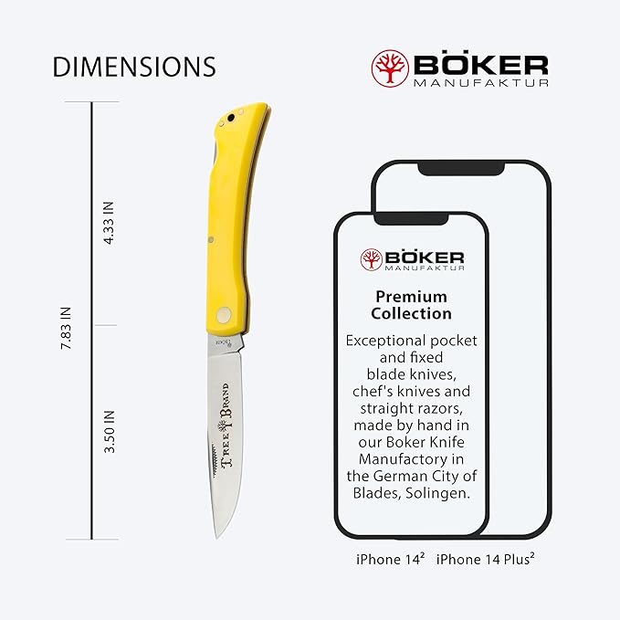 Boker Manufaktur Traditional Series 2.0 Rangebuster - classic pocket knife with synthetic handle - folding knife with D2 blade - backlock knife in knife case