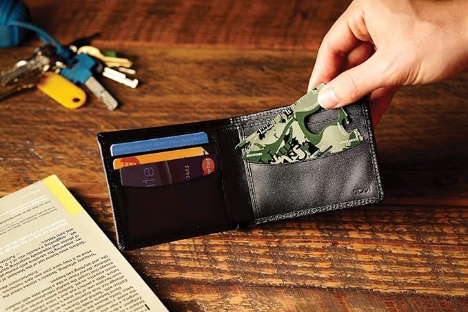 Wallet Ninja - 18 in 1 Credit Card Sized Multitool (TSA Airplane Approved) (CAMO)