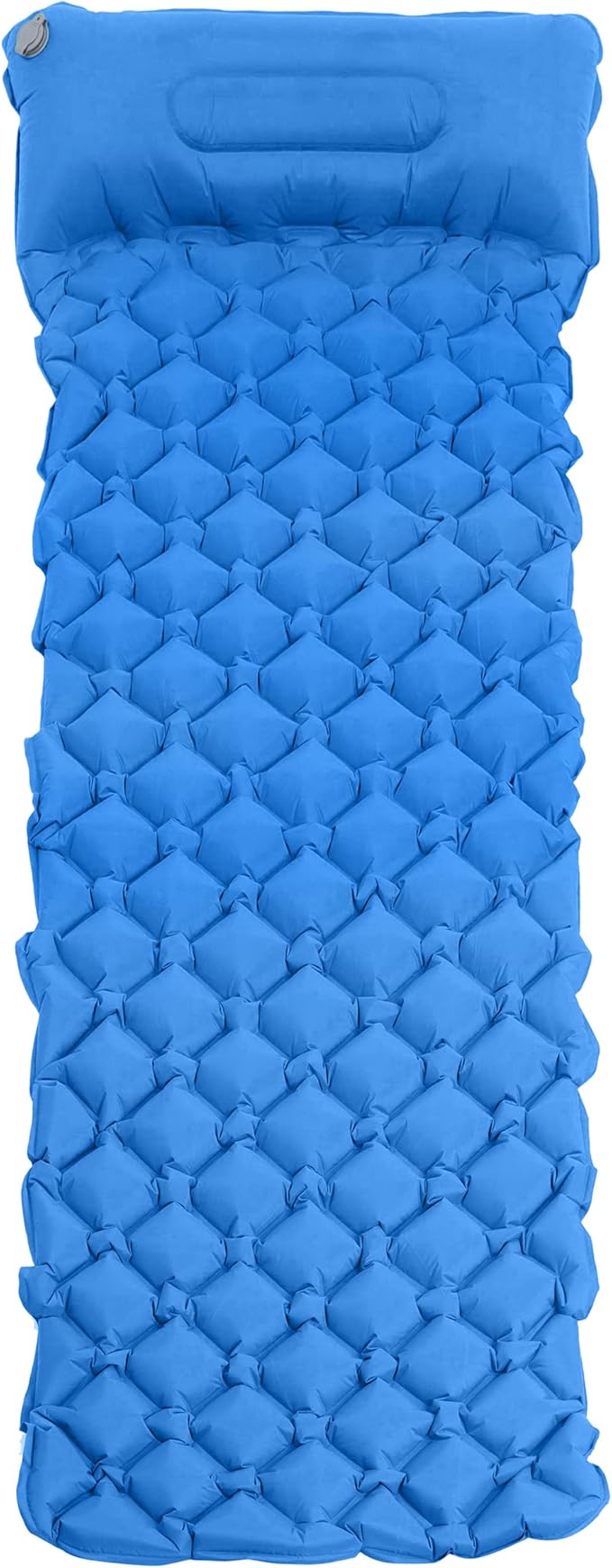 Camping Sleeping Mat - 1.1lb Blue Inflatable Camping Pad with Pillow Backpacking Air Mattress Sleeping Bag Camp Pad