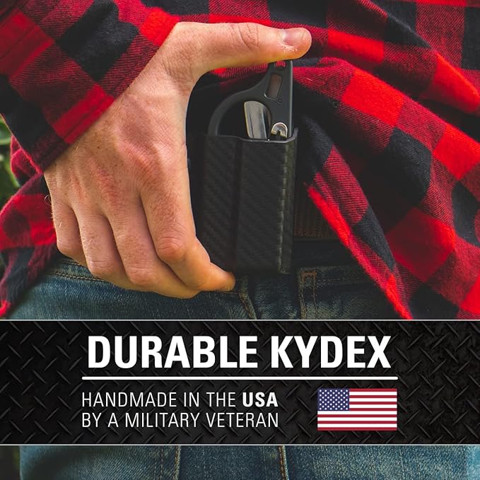 Clip & Carry Kydex Multitool Sheath for LEATHERMAN Raptor Response Trauma Shears - Made in USA (Multi-Tool not Included) EDC Multi Tool Sheath Holder Holster Cover