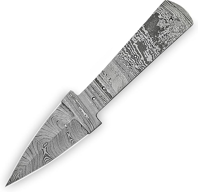 Custom Handmade Damascus Steel Full Tang Blank Blade for Knife Making Supplies SB38