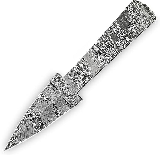 Custom Handmade Damascus Steel Full Tang Blank Blade for Knife Making Supplies SB38
