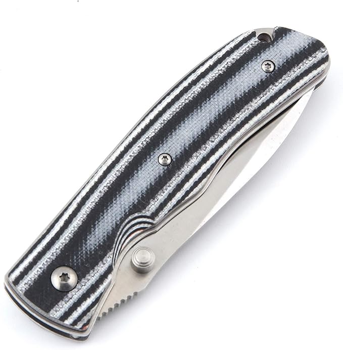 Land 9055 LUC EDC Frame Lock 8CR13MOV G10 Folding Pocket Knife