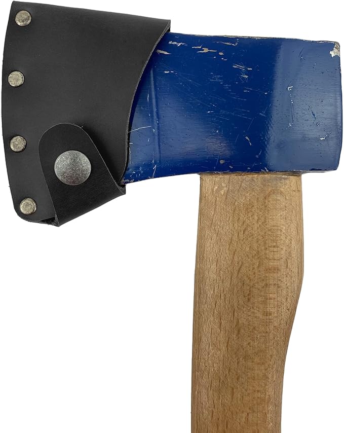 Hatchet Blade Cover Handmade from Full Grain Leather - Protector Case Cover, Small Axe Blade Safety Sleeve, Camping Accessory, Lumberjack Outdoor Essentials