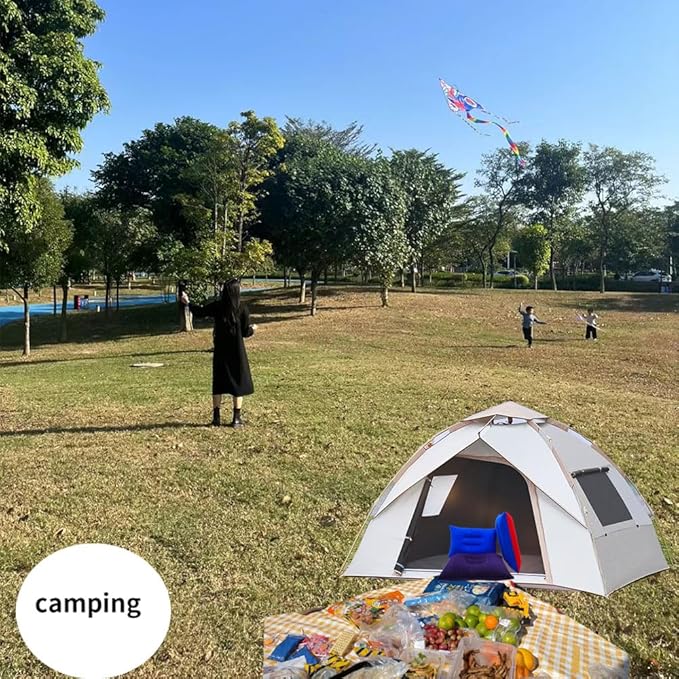 Camping Travel Pillow Small Squared Flocked Fabric Air Pillow, Compact, Comfortable and Ergonomic Inflatable Pillow, Used to Support Camping and Hiking (3 Pack Royal Blue, Purple, Duotone)