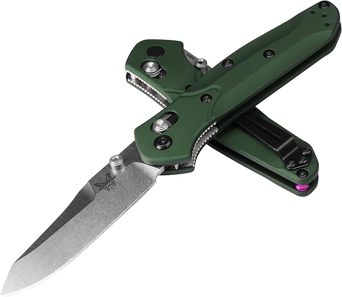 Benchmade - Mini Osborne 945 Folding Knife with Green Handle (945)