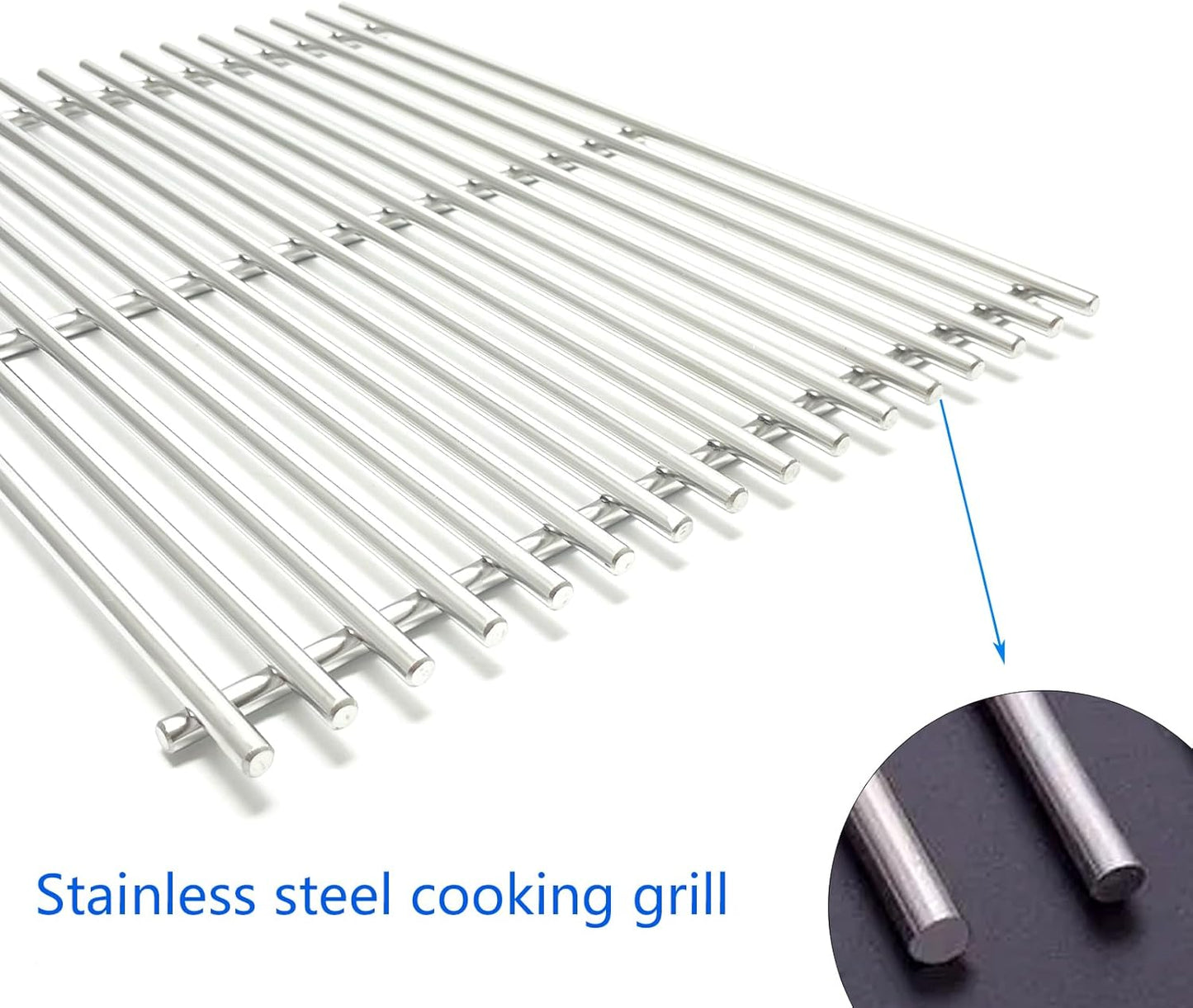 15" Stainless Steel Grid grates Replacement Parts for Weber Spirit E200 S-200 Spirit E-210 Spirit 210 S-210 Spirit 500 Genesis Silver A Gas Grills 7521 7522 7523 65904 65905