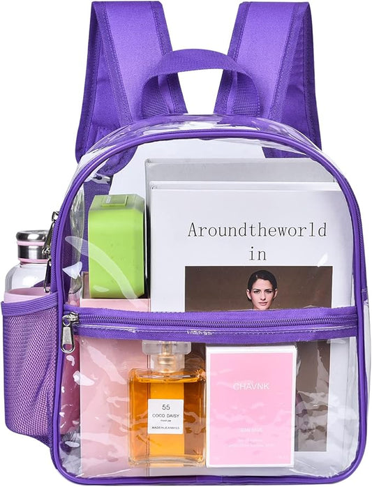 USPECLARE Clear Backpack for Stadium Approved 12×6×12, Water proof Clear Bag for Stadium Events and Concert Work Sport Event