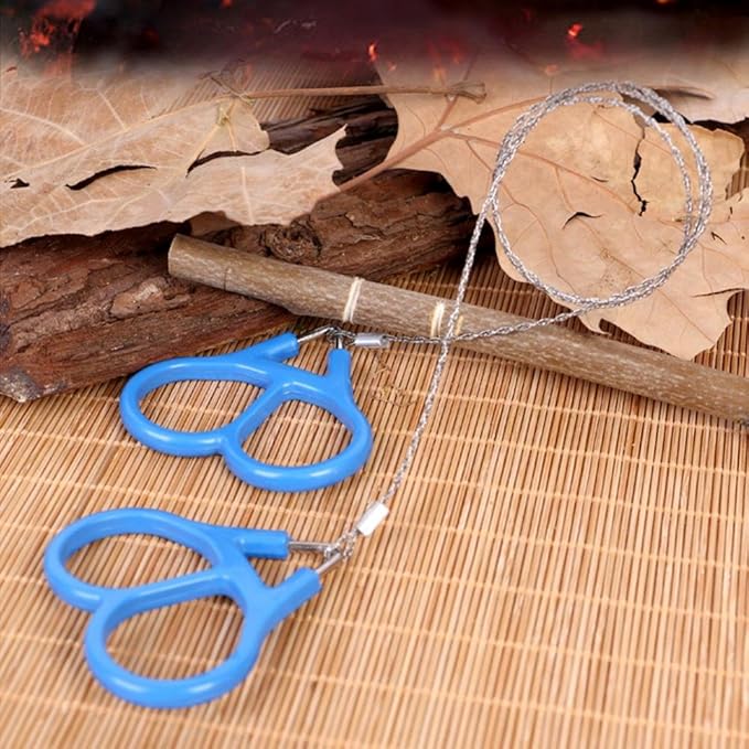 FILFEEL Mini Stainless Steel Wire Saw Emergency Camping Hunting Survival Tool Chain High Strength Ring Scroll Travel Hiking Outdoor