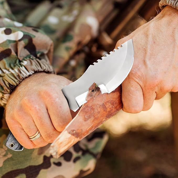 Handmade Tracker Knife-Hunting Knife-Fixed Blade Knife-Tactical Knife-Outdoor Camping Knife With Sheath Bushcarfting, Survival