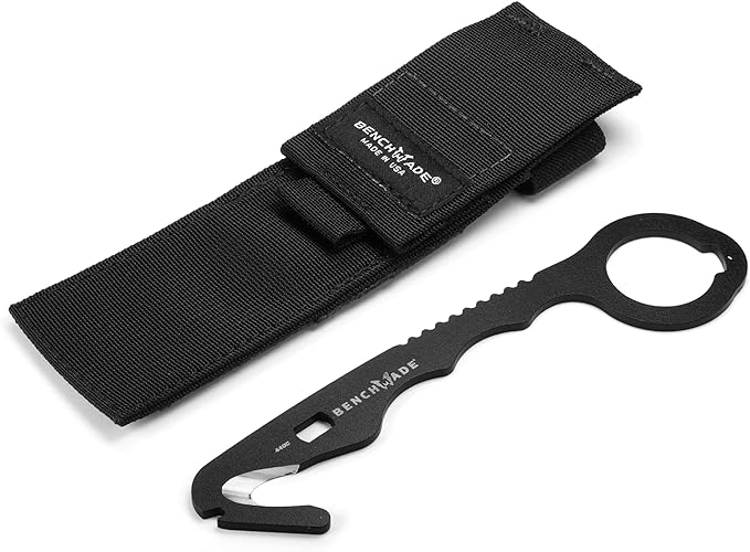 Benchmade - Hook Safety Cutter and O2 Wrench with Black 440C Handle (8 BLKWMED)