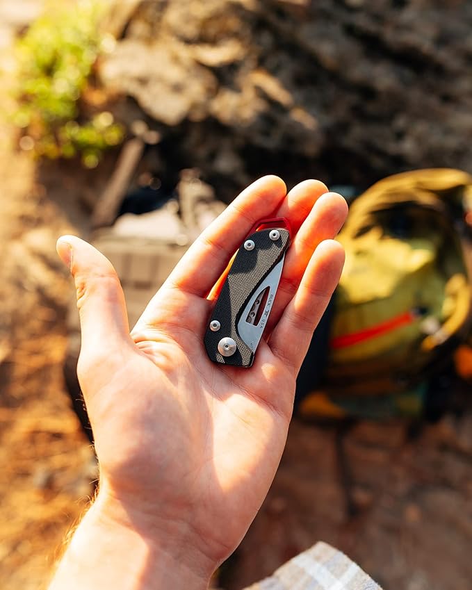 Buck Knives 417 Budgie Folding Pocket Knife with Clip, Lanyard Hole, 2" S35VN Stainless Steel Blade (Black)