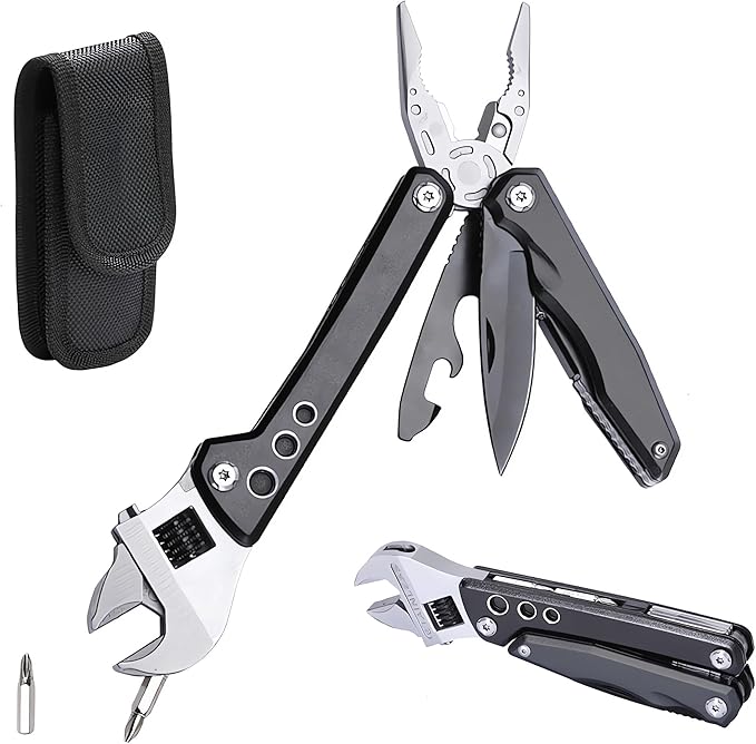 Multi-Function Tool, 10 In 1 Portable Wrench Folding Tool, Pocket Multi-Function Pliers, Durable Stainless Steel Outdoor Tool, Suitable For Outdoor And Camping