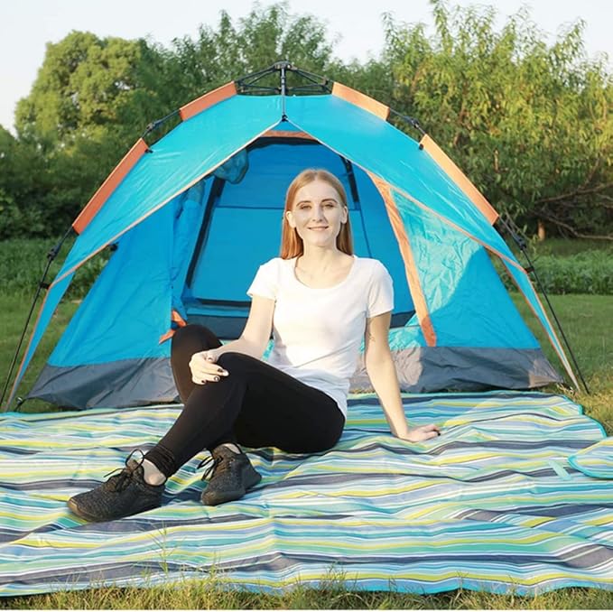 Picnic Beach Blanket, Picnic Mat 80x57in Waterproof Foldable, Family Mat, Portable Large Picnic Blankets for Travel, Hiking, Music Festival…