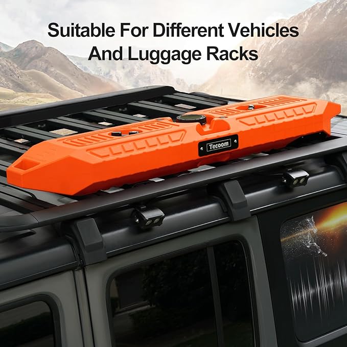Tecoom 8 Gallon Pressurized Water Tank for Camping Shower Portable Off-Road Vehicles Pick up Truck SUV RV Water Storage Tank for Overlanding Road Shower Outdoor Activities Water Supply, Orange