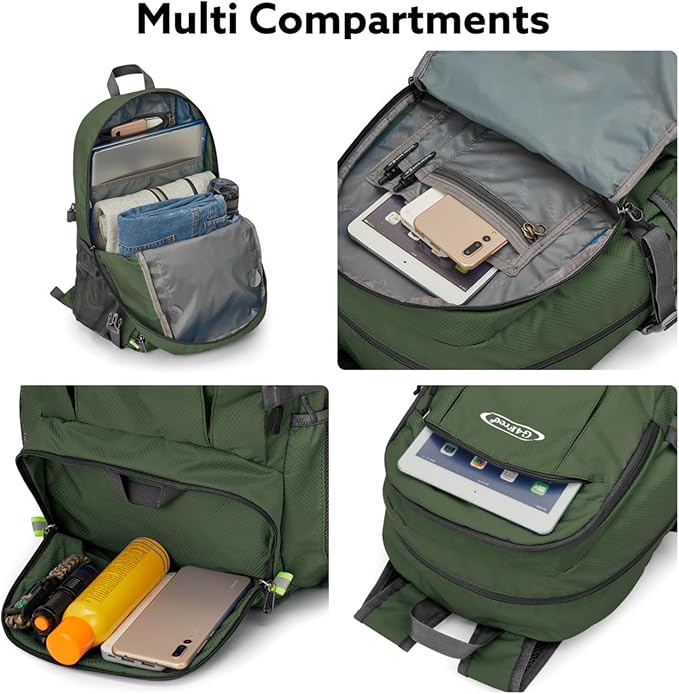 G4Free 40L Lightweight Packable Hiking Backpack, Waterproof Travel Daypack