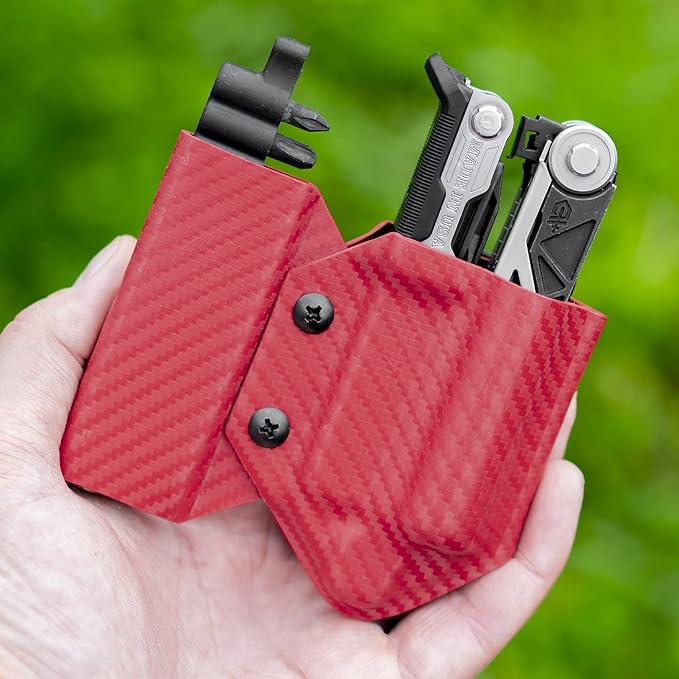Clip & Carry Kydex Multitool Sheath for Gerber Center-Drive w/Optional Bit Sidecar Holder ~ Made in USA (Multi-Tool & Bits not Included) Multi Tool Holster