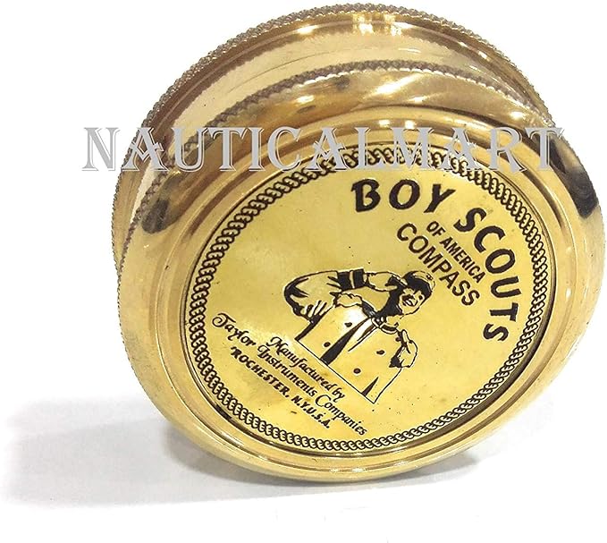 NauticalMart So You Can Always Find Your Way Back Home Brass Compass with Famous Scripture Quote Engraved with Leather Case for, Anniversary, Loved Ones, Son, Father, Love, Partner, Spouse, Fiancé