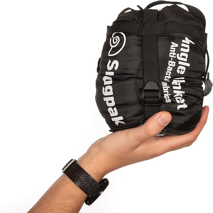 Snugpak Jungle Survival Blanket - Insulated, Lightweight, Water Repellent Polyester, Black